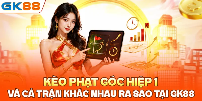 Kèo phạt góc hiệp 1 và cả trận khác nhau ra sao tại GK88
